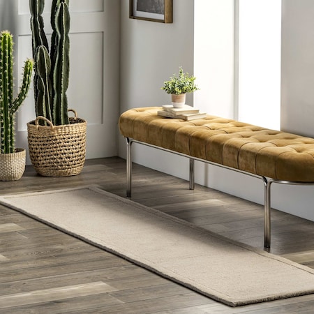 Nuloom Marianne Handmade Wool Border Area Rug 2ft x 8ft MTEG01B-208